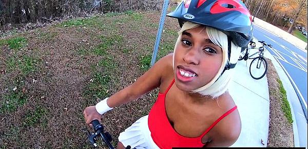  Public Nudity Bicycle Riding Babe Under Upskirt Booty, Tiny Msnovember Ebony Butt Reality 4k On Sheisnovember